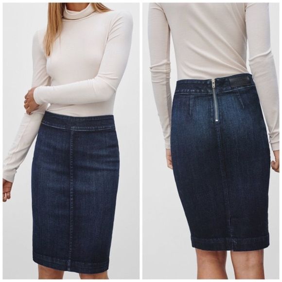 Aritzia Dresses & Skirts - Aritzia The Castings Denim Skirt